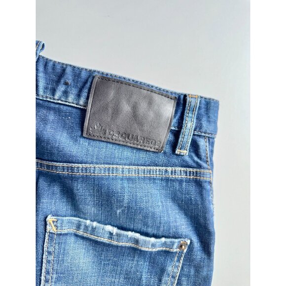 Men's DSQUARED2 Sexy Twist Blue Mid Rise Twisted Seam Skinny Jeans, Size 44 W31 - Picture 9 of 16